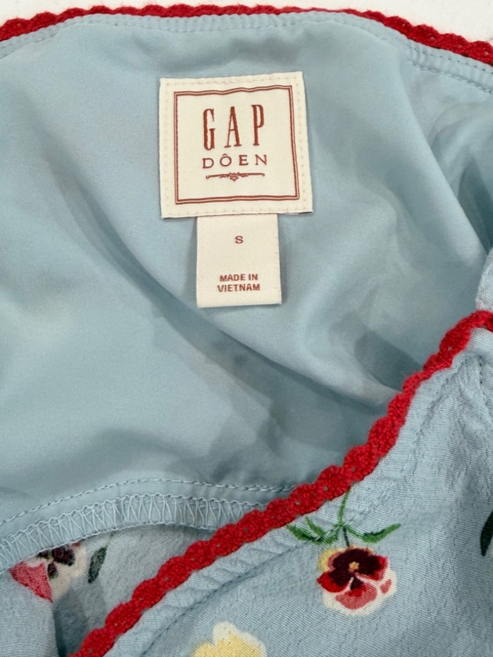 GAP X DOEN Floral Tank Top Women's Size S - Picture 2 of 5